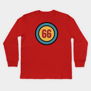 The Number 66 - sixty six - sixty sixth - 66th Kids Long Sleeve T-Shirt